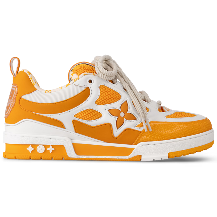 Louis Vuitton LV Skate Sneaker ‘White/Orange Monogram Flower’
