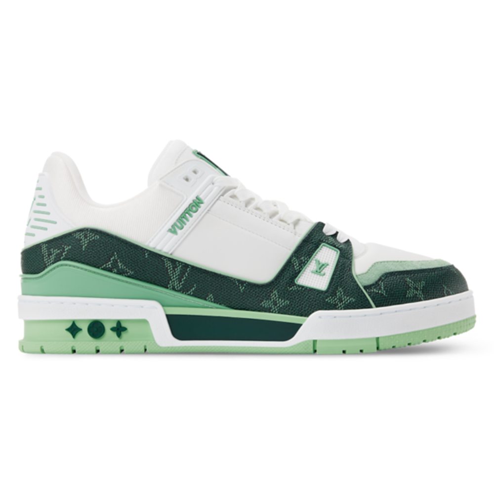 Louis Vuitton LV Trainer Sneaker ‘Denim Monogram green ’