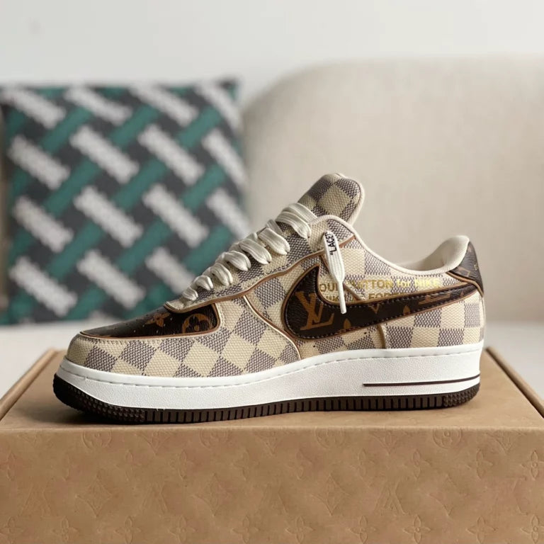 Louis Vuitton x Nike Air Force 1 Damier Canvas