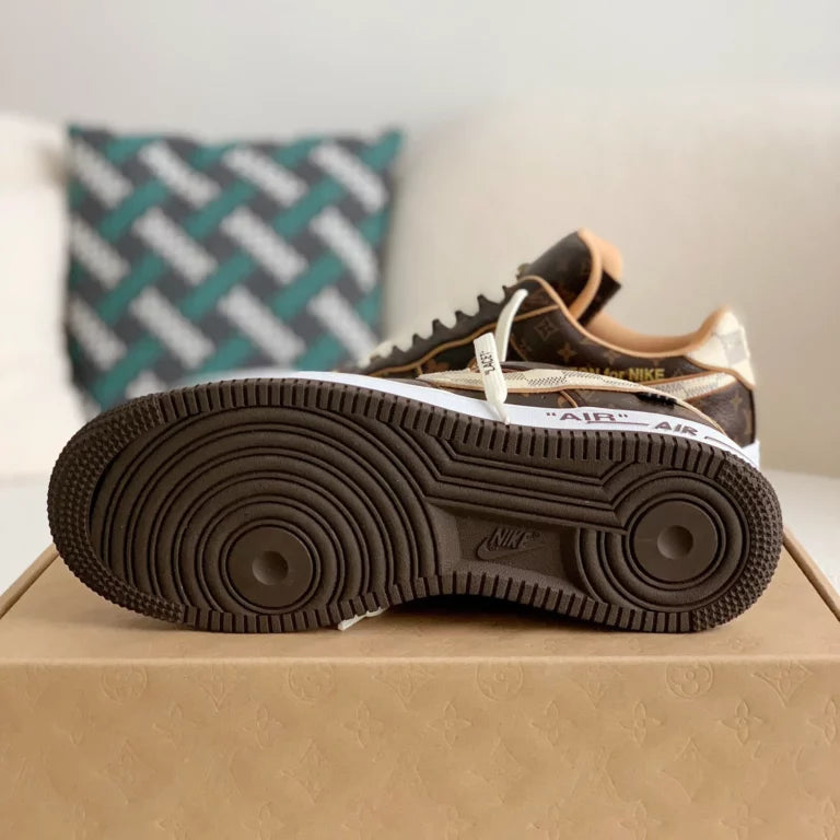Louis Vuitton x Nike Air Force 1 Low 'Monogram Brown Damier Azur'