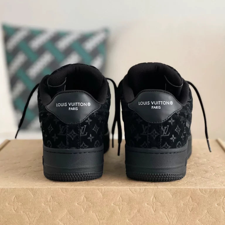 Louis Vuitton x Nike Air Force 1 Low 'Triple Black'