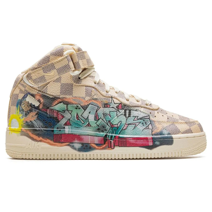 Louis Vuitton x Nike Air Force 1 Mid 'By Virgil Abloh Graffiti'
