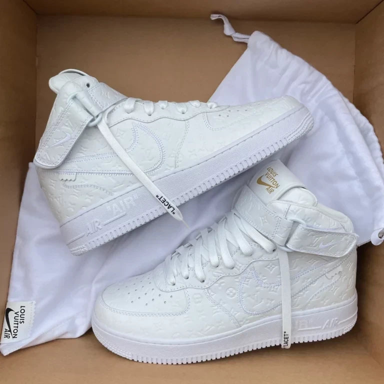 Louis Vuitton x Nike Air Force 1 Mid 'White'