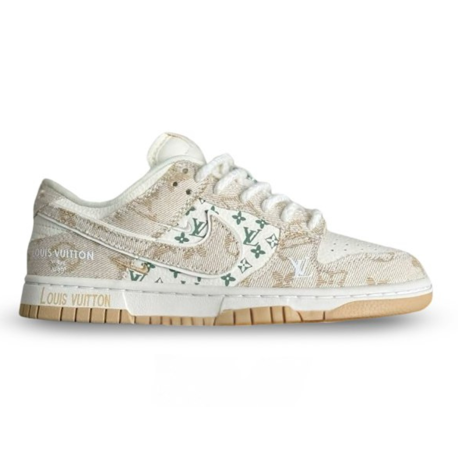 Nike Air Jordan 1 x LV Beige Monogram Edition (Dunk Low Custom)