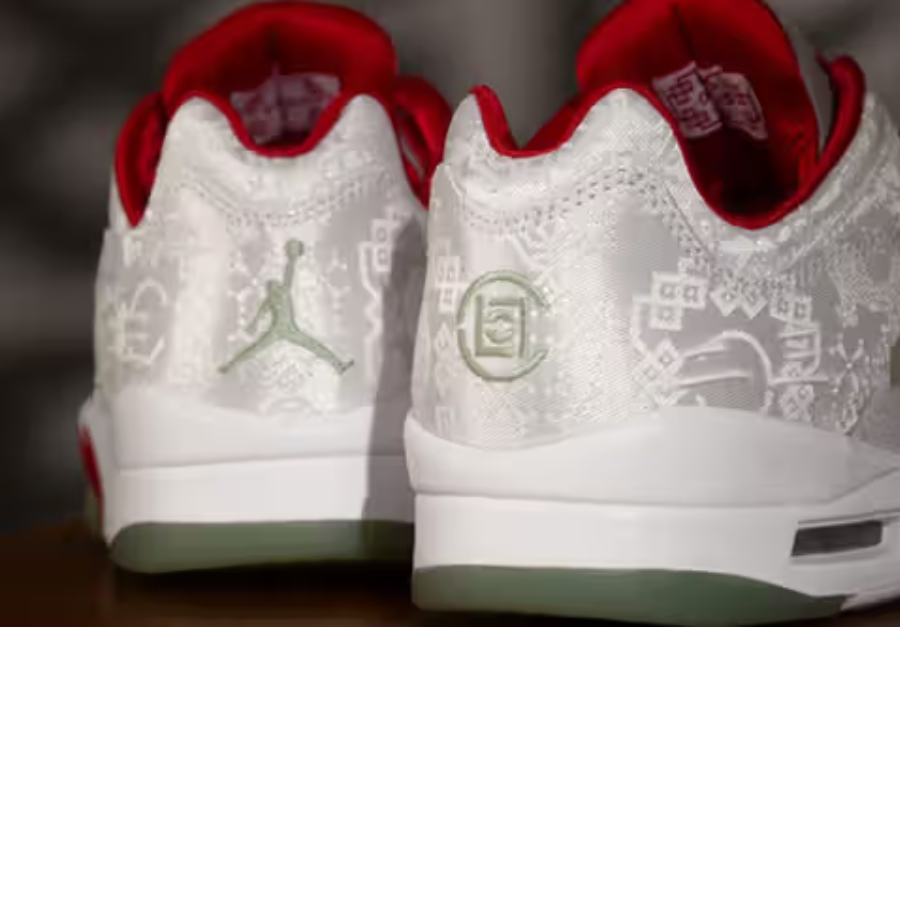 Nike Air Jordan 5 x CLOT Retro Low 'White Silk 20th Anniversary'