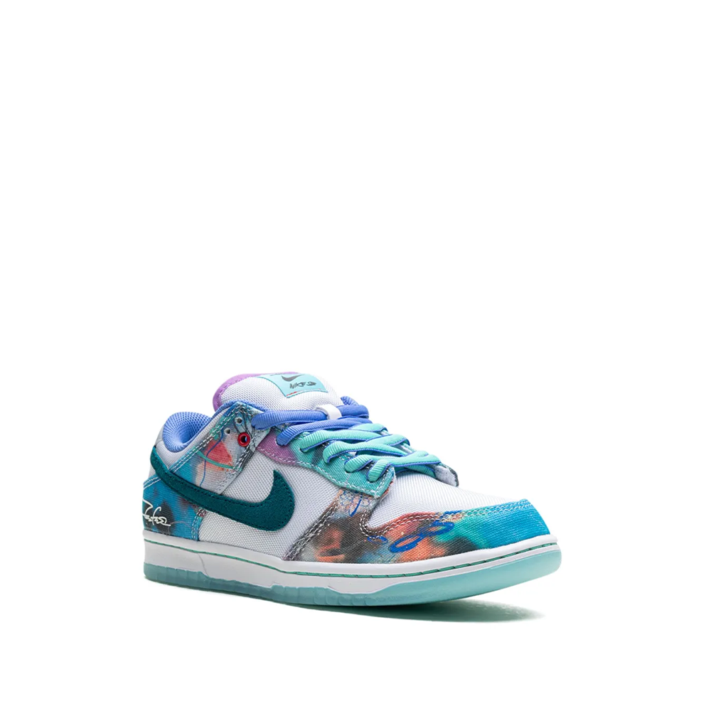 Nike SB Dunk Low x Futura Laboratories "Bleached Aqua" Sneakers