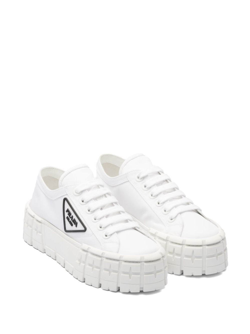 Prada Double Wheel Flatform Sneakers