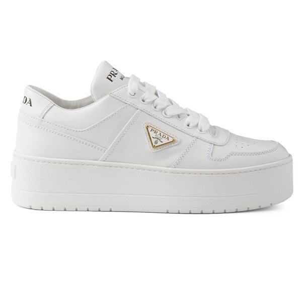 Prada Downtown Bold Leather Sneakers