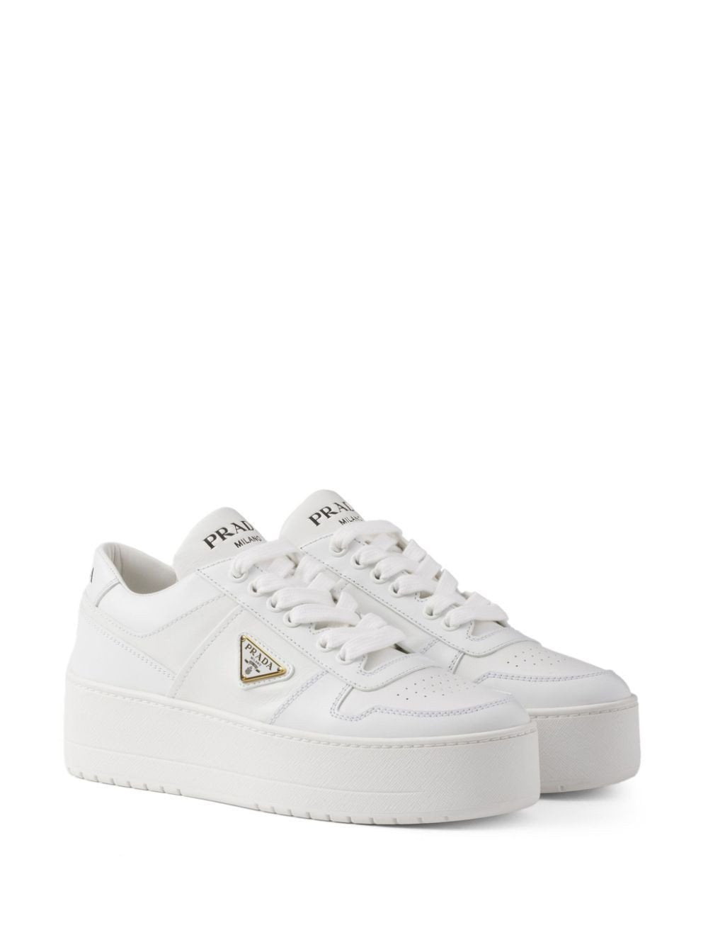Prada Downtown Bold Leather Sneakers