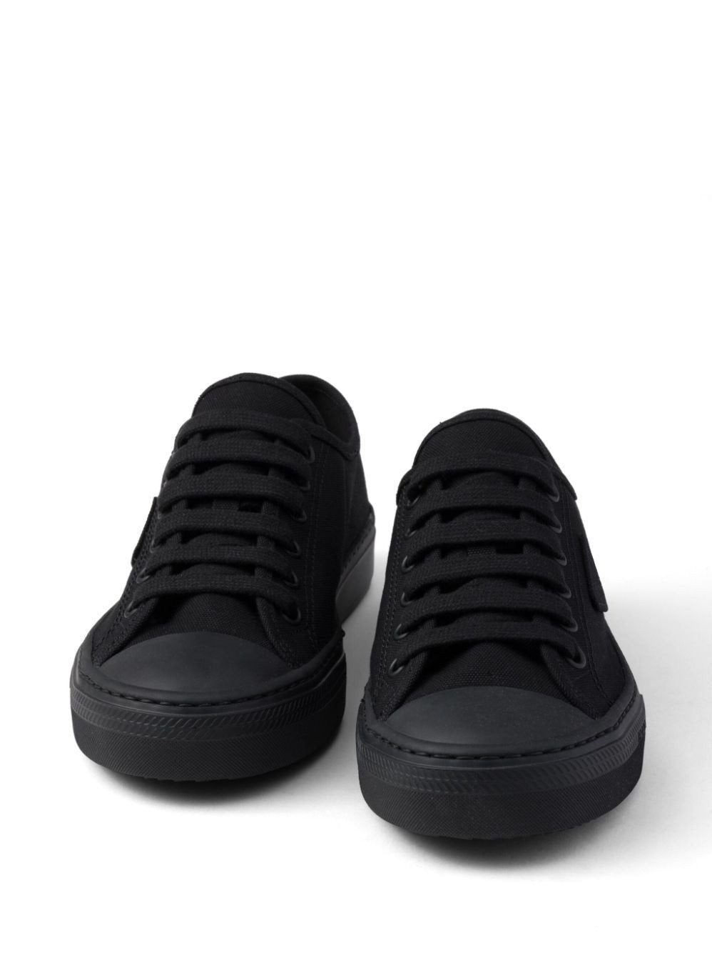Prada Triangle-Logo Hemp Sneakers