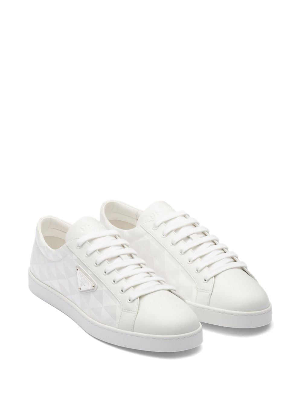 Prada Triangle-Logo Lace-Up Sneakers