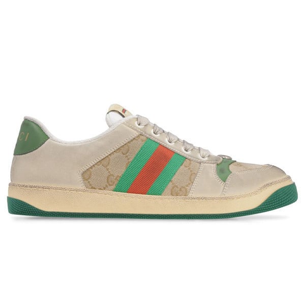 Wms Gucci Screener Lace-up Sneakers