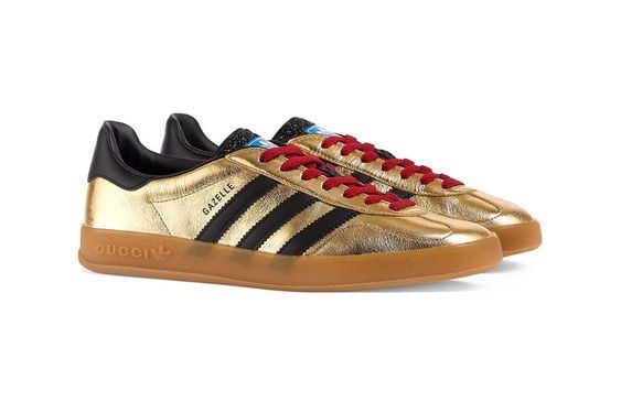 Adidas x Gucci Gazelle 'Metallic Gold'