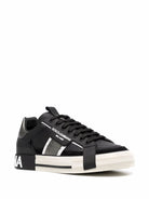 D&G Calfskin 2.zero Custom Sneakers With Contrasting Details