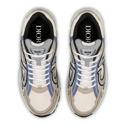 Dior B30 Cream Beige Blue Grey Trainer