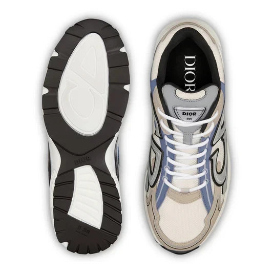 Dior B30 Cream Beige Blue Grey Trainer
