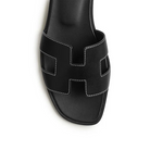 Hermès Paris Oran Black Sandal