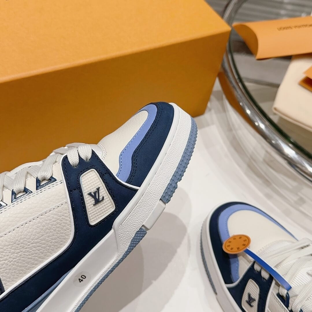 Louis Vuitton LV Trainer "Blue Beige"