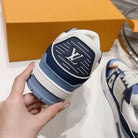 Louis Vuitton LV Trainer "Blue Beige"