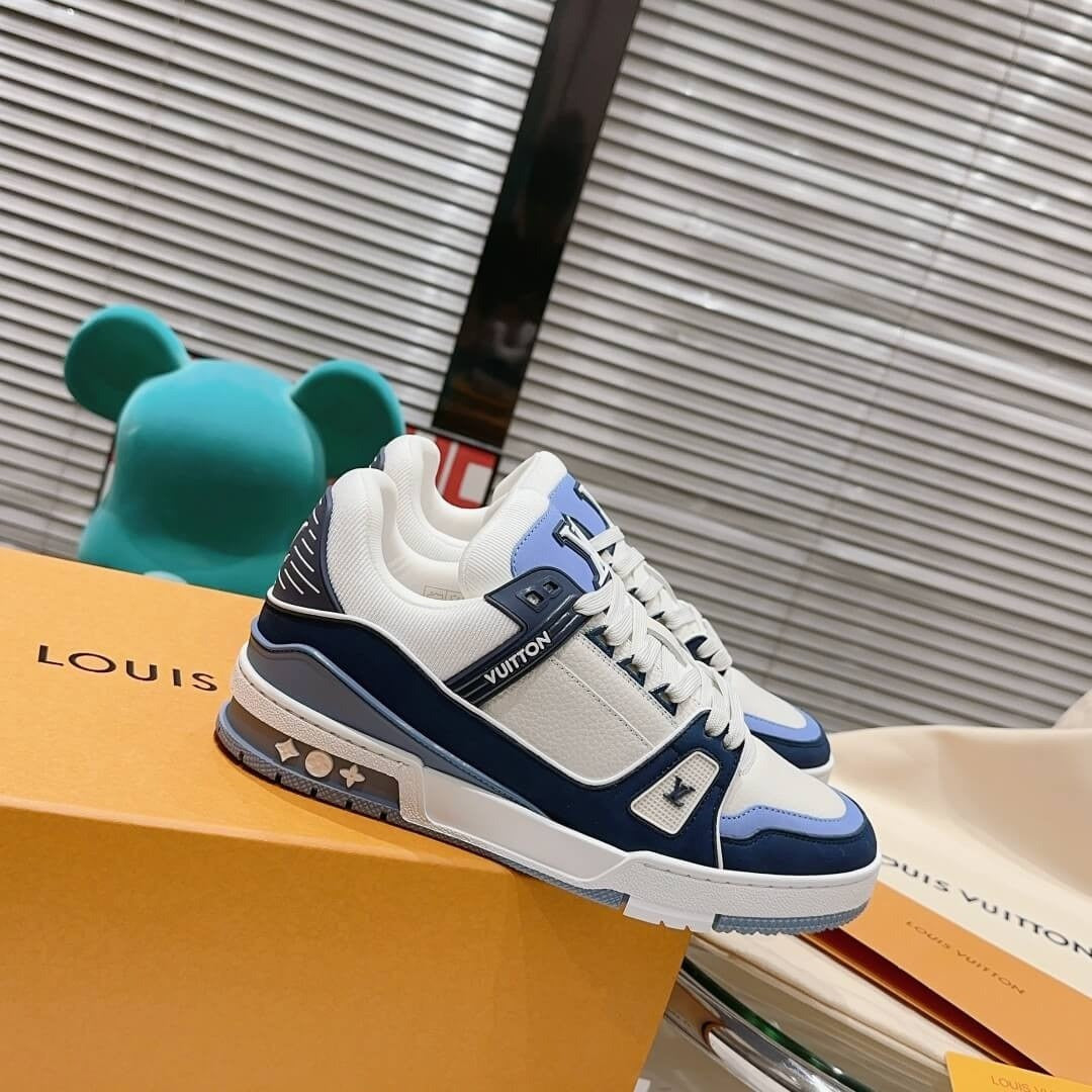 Louis Vuitton LV Trainer "Blue Beige"