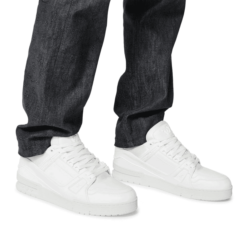 Louis Vuitton LV Trainer Sneaker 'All White'
