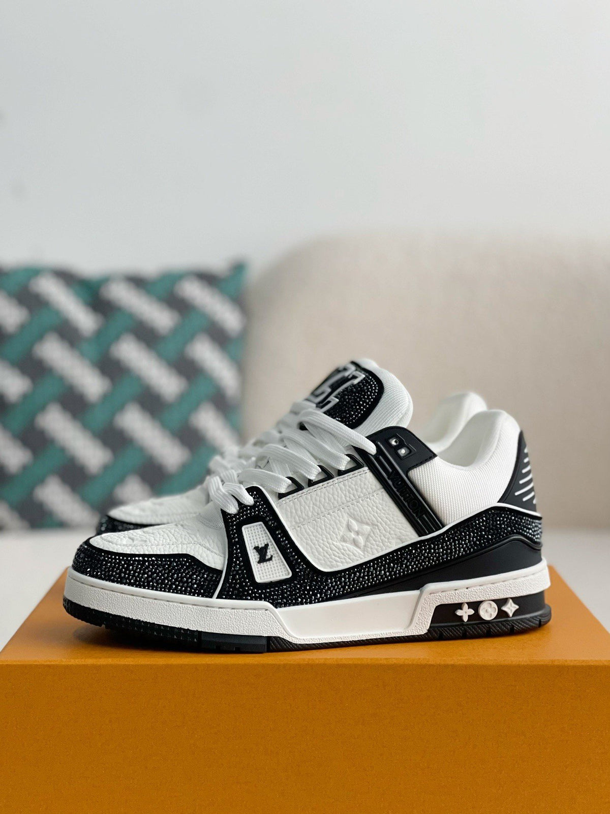 Louis Vuitton LV Trainer Sneaker 'Denim Monogram Black Diamond'