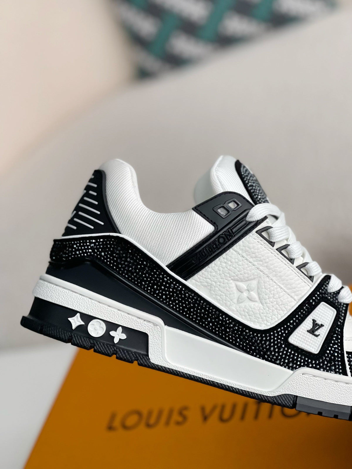 Louis Vuitton LV Trainer Sneaker 'Denim Monogram Black Diamond'