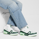 Louis Vuitton LV Trainer Sneaker ‘Denim Monogram green ’