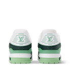 Louis Vuitton LV Trainer Sneaker ‘Denim Monogram green ’