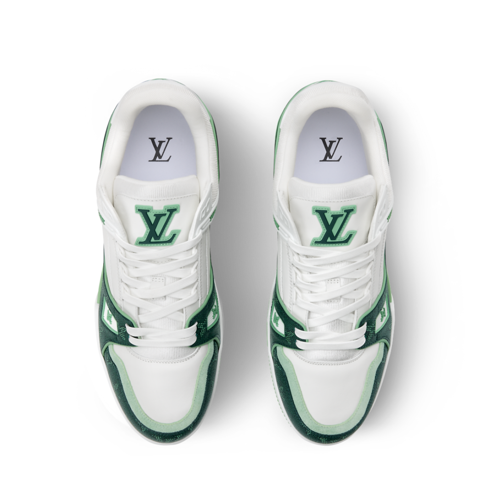 Louis Vuitton LV Trainer Sneaker ‘Denim Monogram green ’