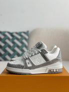 Louis Vuitton LV Trainer Sneaker 'Denim Monogram Grey Diamond'