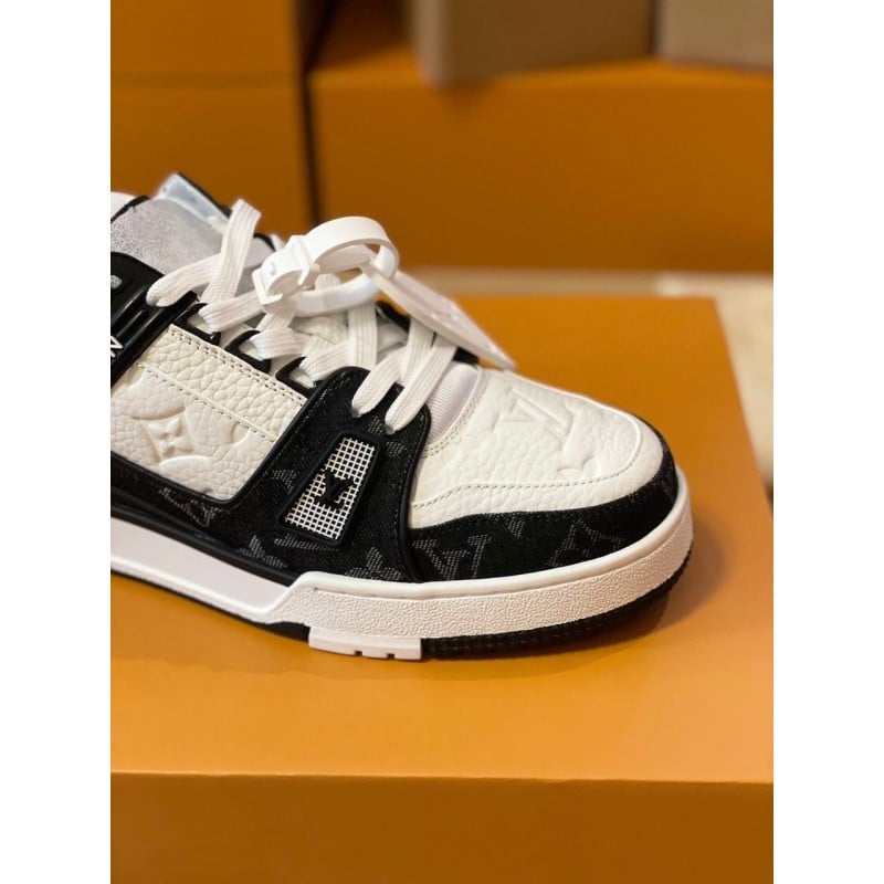 Louis Vuitton LV Trainer Sneaker 'Monogram Black Denim'