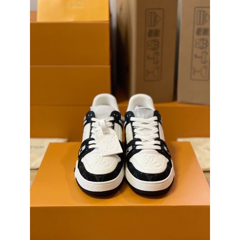 Louis Vuitton LV Trainer Sneaker 'Monogram Black Denim'