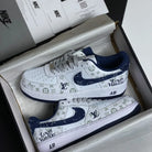 Louis Vuitton x Nike Air Force 1 07 Low 'White Blue'
