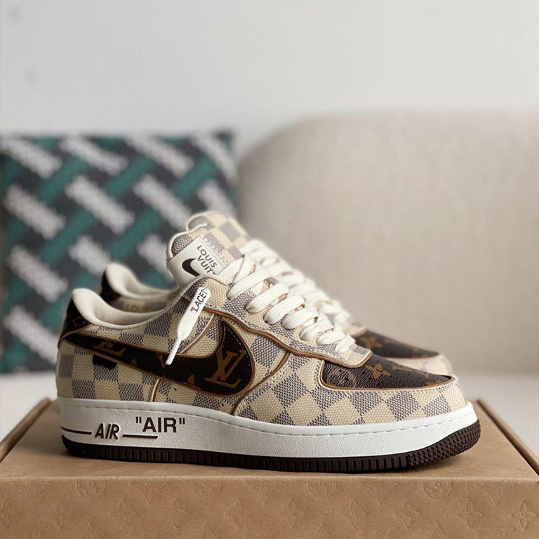 Louis Vuitton x Nike Air Force 1 Damier Canvas