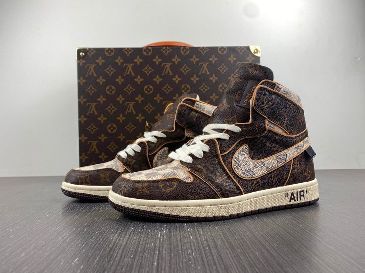 Louis Vuitton x Nike Air Force 1 High ‘Monogram Brown Damier Azur’