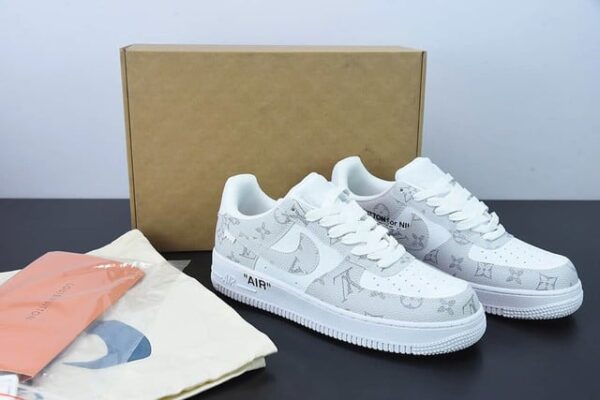 Louis Vuitton x Nike Air Force 1 Low 'By Virgil Abloh White Gray'