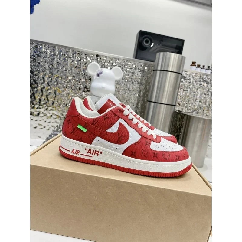 Louis Vuitton x Nike Air Force 1 Low 'By Virgil Abloh White/Red'