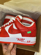 Louis Vuitton x Nike Air Force 1 Low 'By Virgil Abloh White/Red'