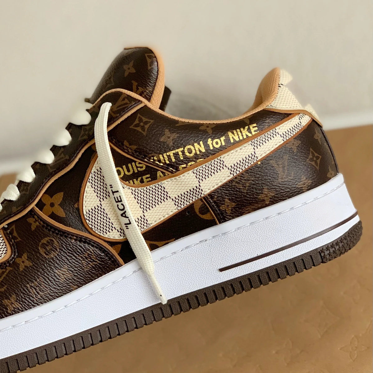 Louis Vuitton x Nike Air Force 1 Low 'Monogram Brown Damier Azur'