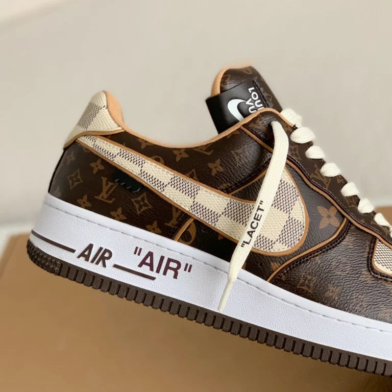 Louis Vuitton x Nike Air Force 1 Low 'Monogram Brown Damier Azur'