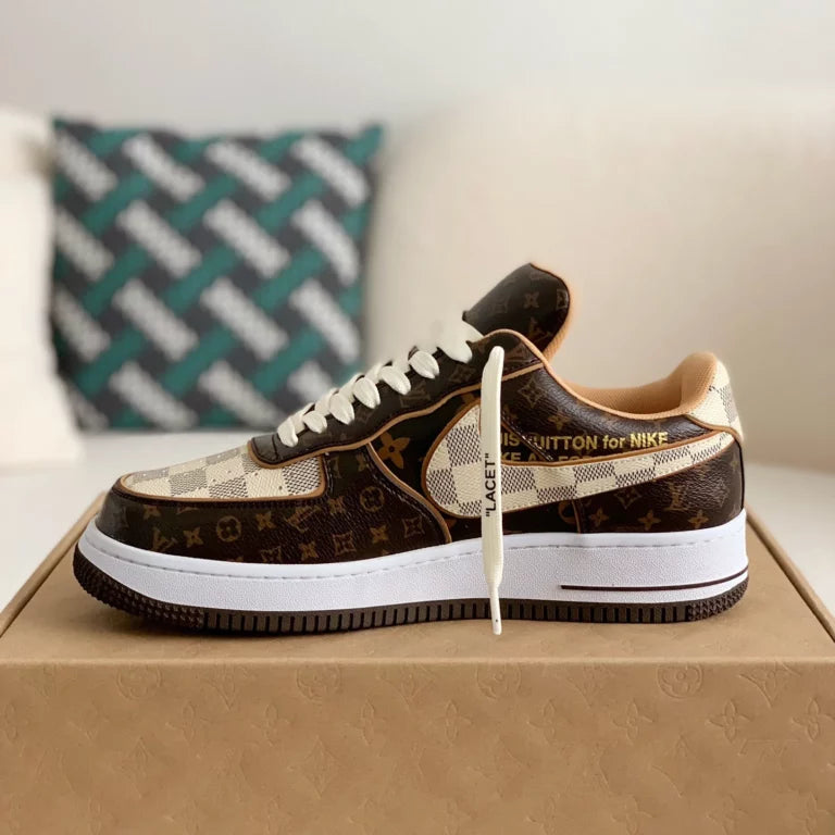 Louis Vuitton x Nike Air Force 1 Low 'Monogram Brown Damier Azur'