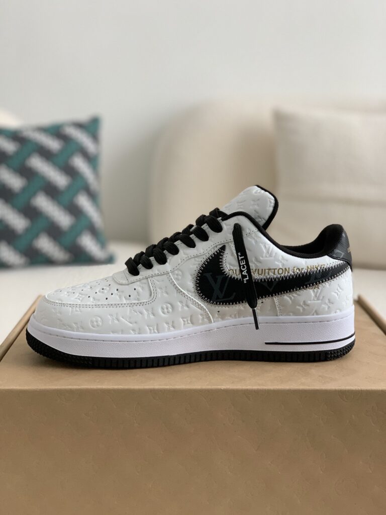 Louis Vuitton x Nike Air Force 1 Low 'White Black'