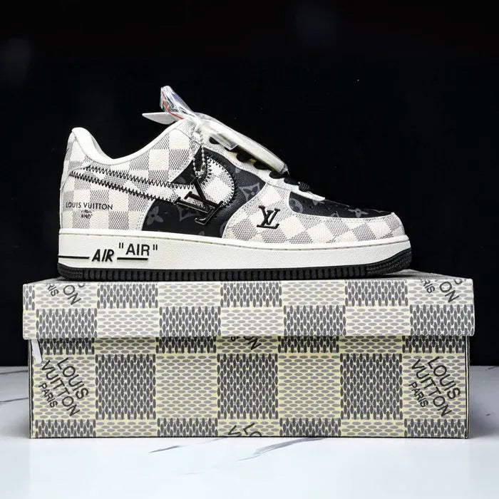 Louis Vuitton x Nike Air Force 1 'Royal Black'