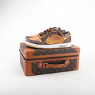 Nike Air Jordan 1 x LV Low Custom – Brown/Gold Monogram