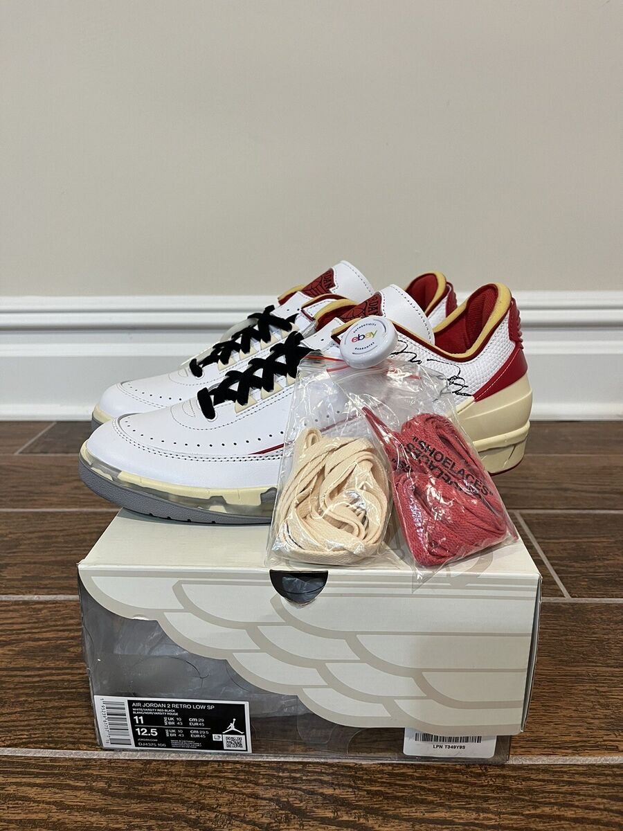 Nike Air Jordan 2 x Off-White Retro Low SP 'White Varsity Red'