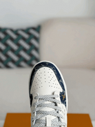 Nike Dunk Low Custom – Louis Vuitton Mixed Monogram White & Blue Denim Edition