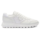 Prada Diamond-Quilted Leather Sneakers