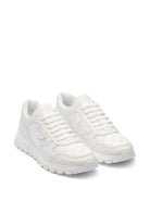 Prada Diamond-Quilted Leather Sneakers