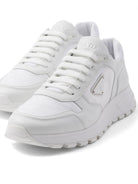Prada Diamond-Quilted Leather Sneakers